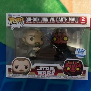 Funko Qui-Gon Jinn vs. Darth Maul Exclusive 2-Pack